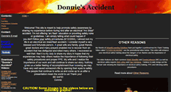 Desktop Screenshot of donniesaccident.com